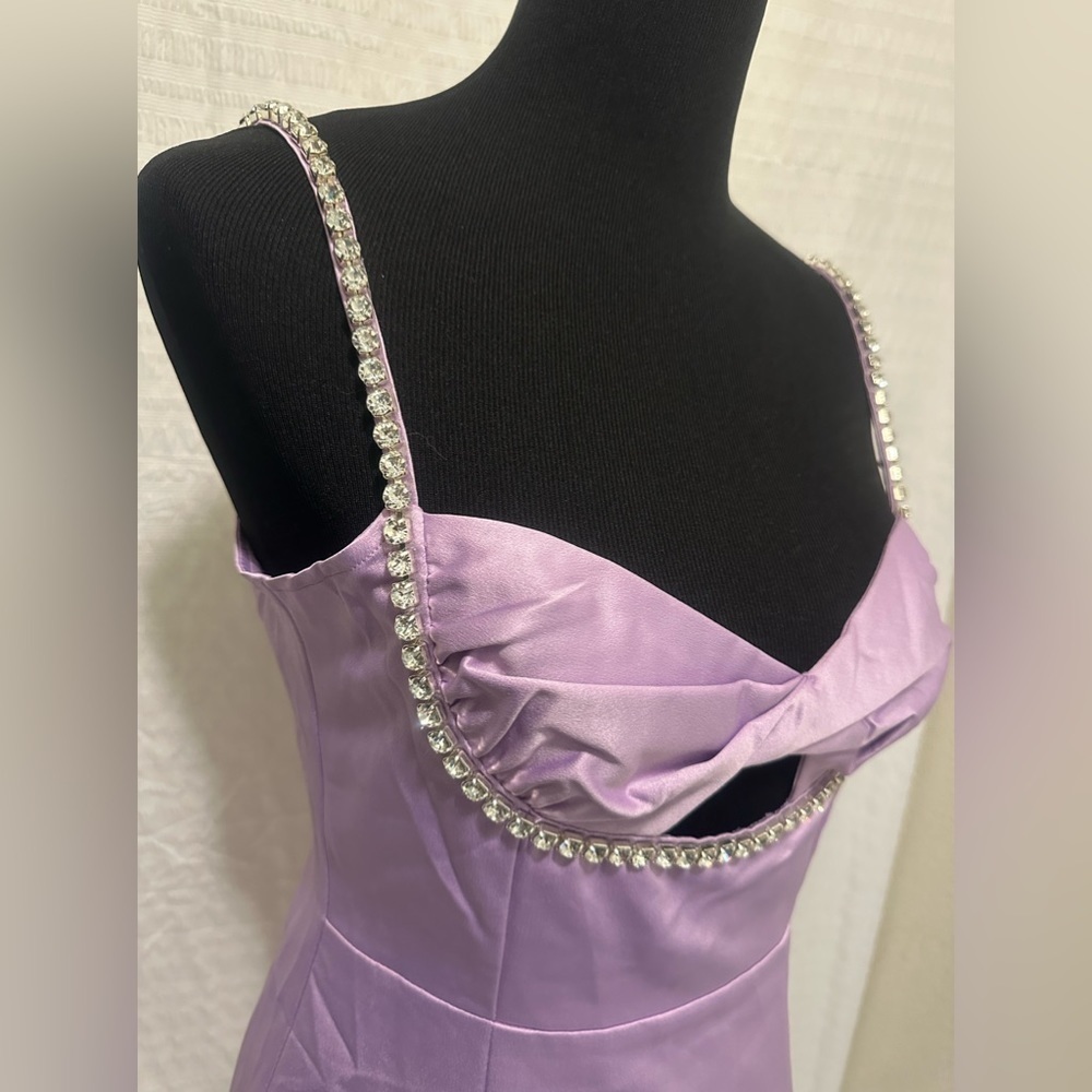 RUNAWAY SERAFINA MINI DRESS LILAC SIZE S - Picture 6 of 7